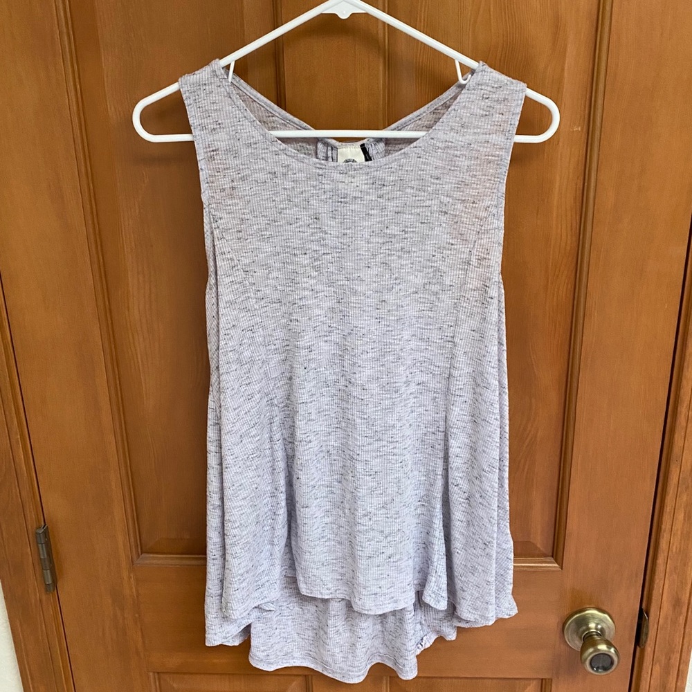 Anthropologie Tops | Light Grey Flowy Tank